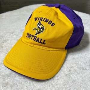 NWOT NFL Team Apparel Viking Football Purple and Gold Embroidered Hat